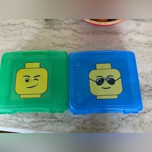 LEGO Green and Blue Storage Boxes
